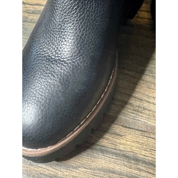 Blondo Dazi Waterproof Tumbled‎ Leather Buckle Moto Boots Womens Size 5.5 Black - Picture 14 of 15